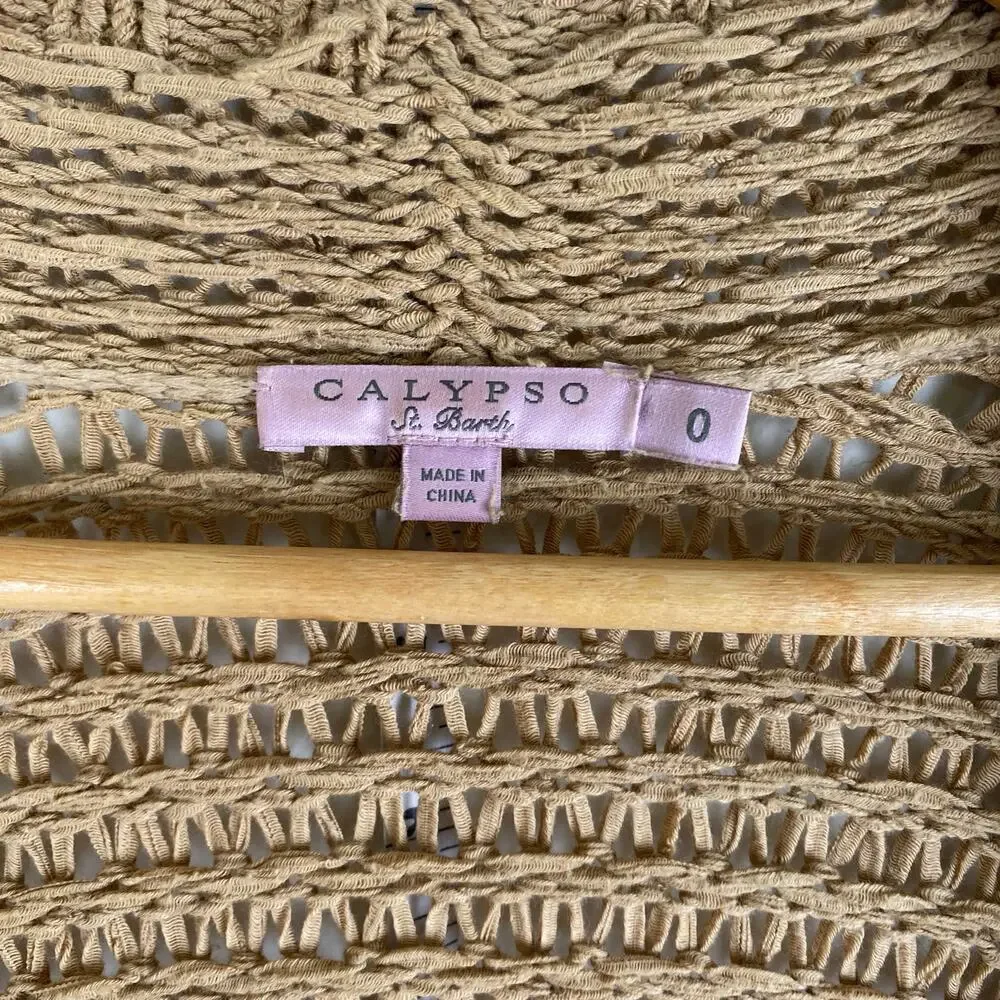 Calypso St Barth Honey Loose Knit Oversized Cardigan Size 0 - Picture 8 of 11